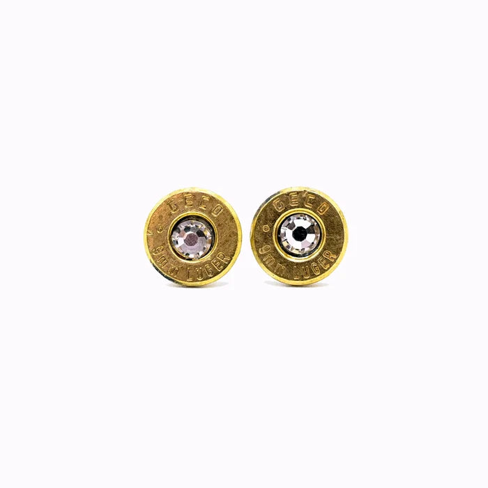 9mm Brass Stud Earrings - Pretty Hunter