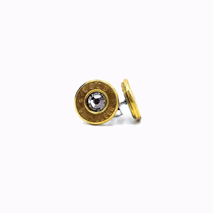 9mm Brass Stud Earrings - Pretty Hunter