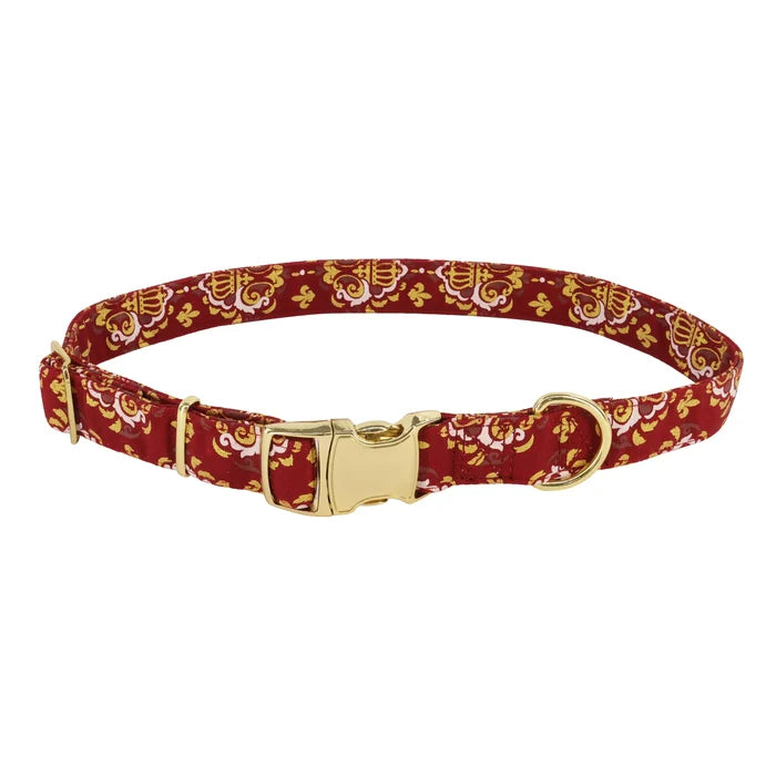 Accent Metallic Adjustable Dog Royal Burgundy Crowns