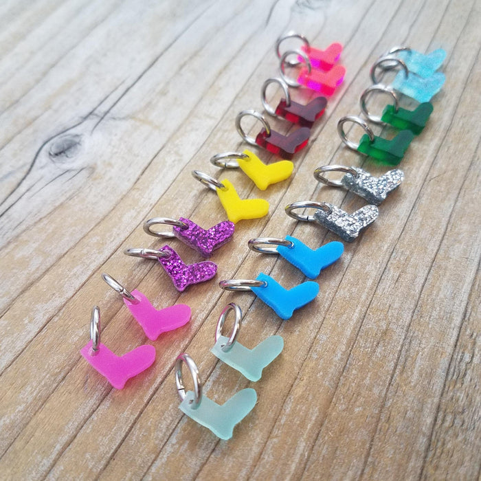 Acrylic Tiny Sock Stitch Marker Set