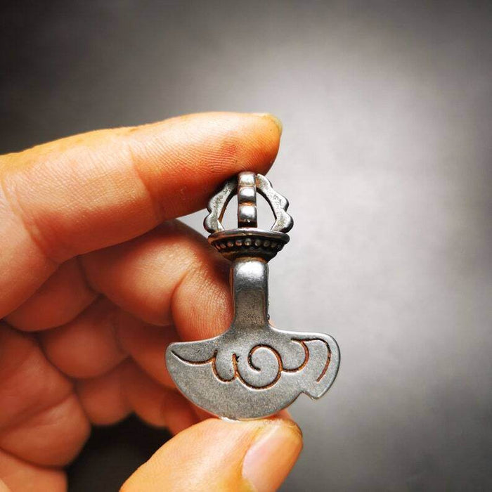 Amulet Pendant,Kartika knife of the dakinis - Tibetan Buddhist amulet, view 4