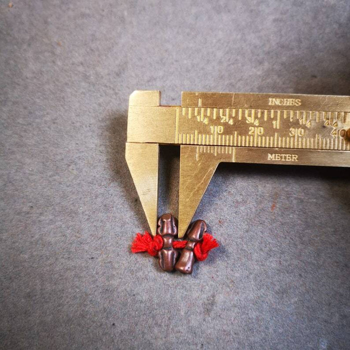 Amulet Pendant,Mini Vajra and Dorje Bell, 0.55" - Tibetan Buddhist amulet, view 5