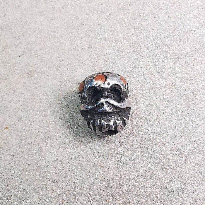 Amulet,Skull Citipati Spacer Pendant Bead for Mala,Necklace,Prayer Bead - Tibetan Buddhist mala beads, view 8