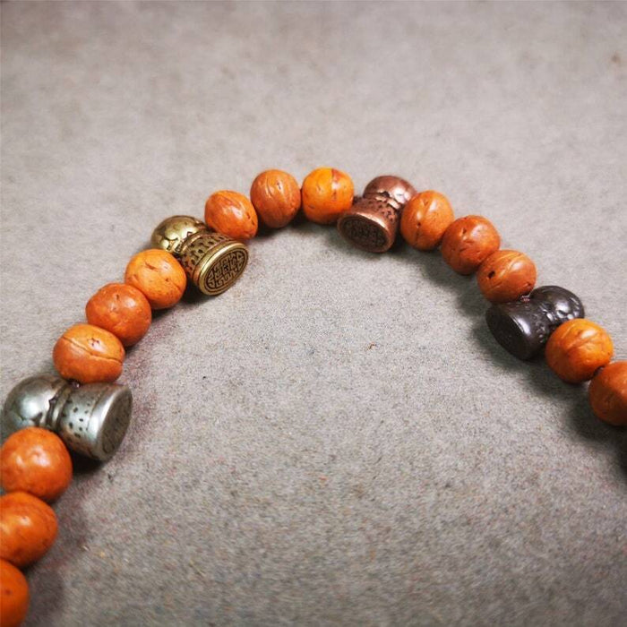 Amulet,Stupa Bead Pendant for Mala,Bag Hanging,Prayer Bead,0.5" - Tibetan Buddhist mala beads, view 5