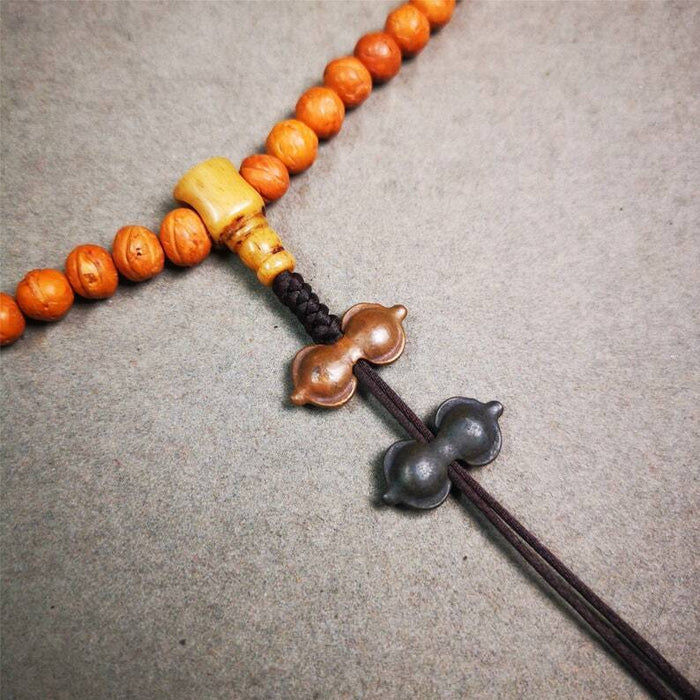 Amulet,Vajra Pendant for Mala,Bag Hanging,Prayer Bead,0.87" - Tibetan Buddhist mala beads, view 4