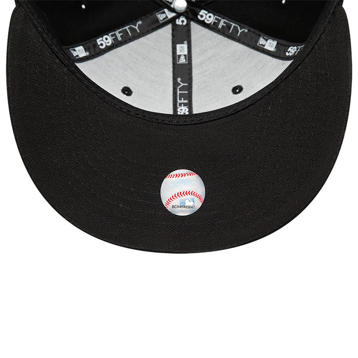 This is a Anaheim Angels MLB Black and White 59FIFTY Fitted Cap 2