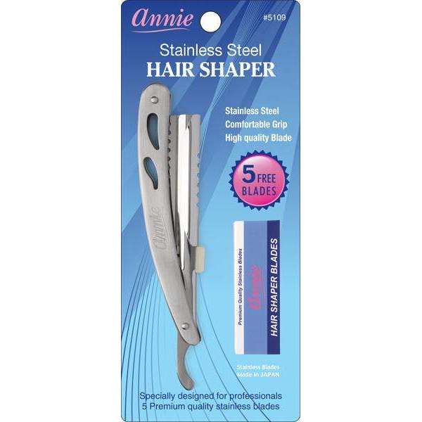 Annie Professional Hair Shaper Stainless Steel, 1 Count, Silver