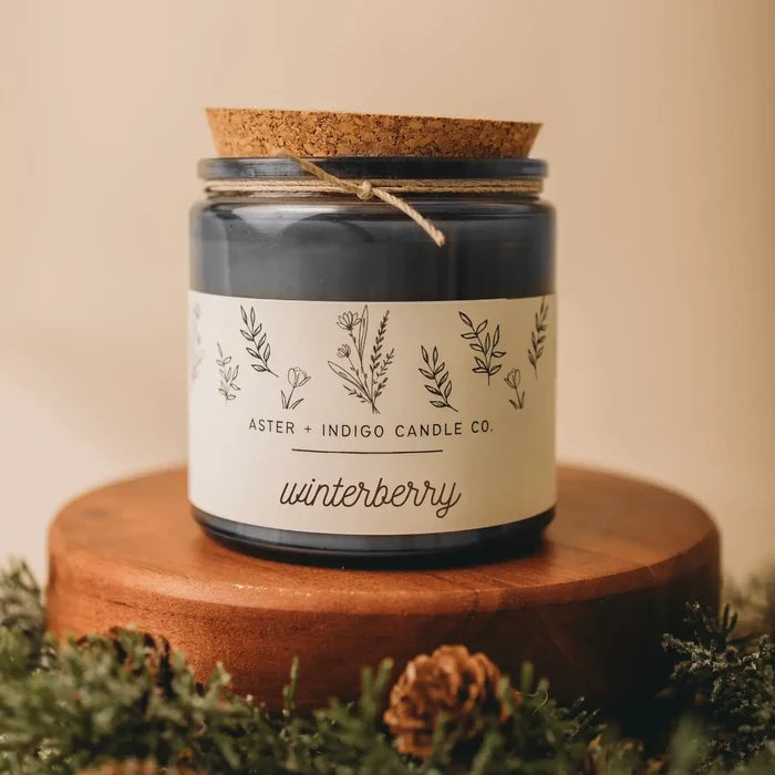 Aster & Indigo Holiday Scented Jar Candles