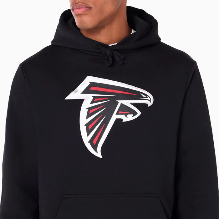 The Male model is wearing Atlanta Falcons NFL Black Pullover Hoodie 4