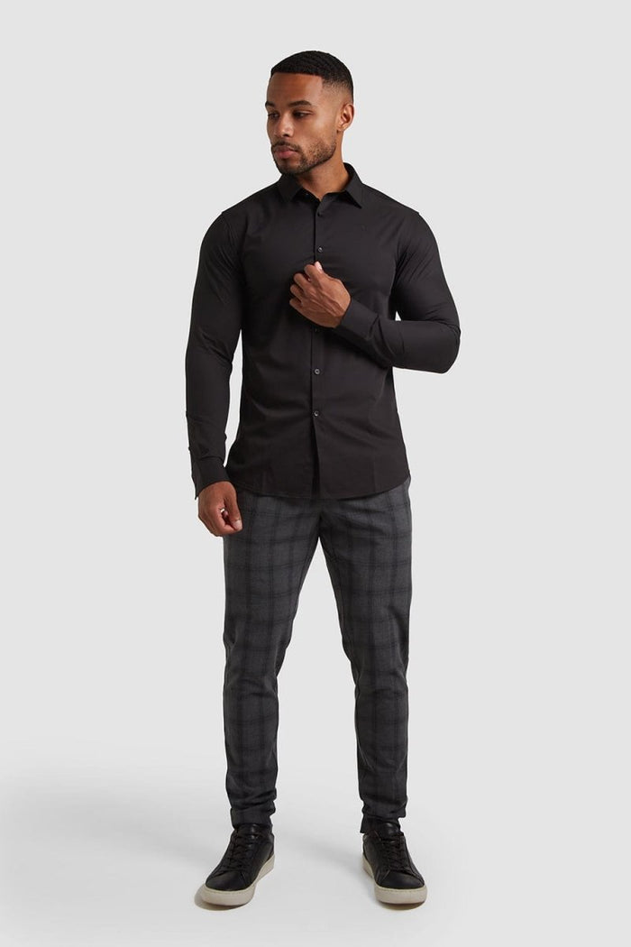 Bamboo Shirt in Black - TAILORED ATHLETE - USA