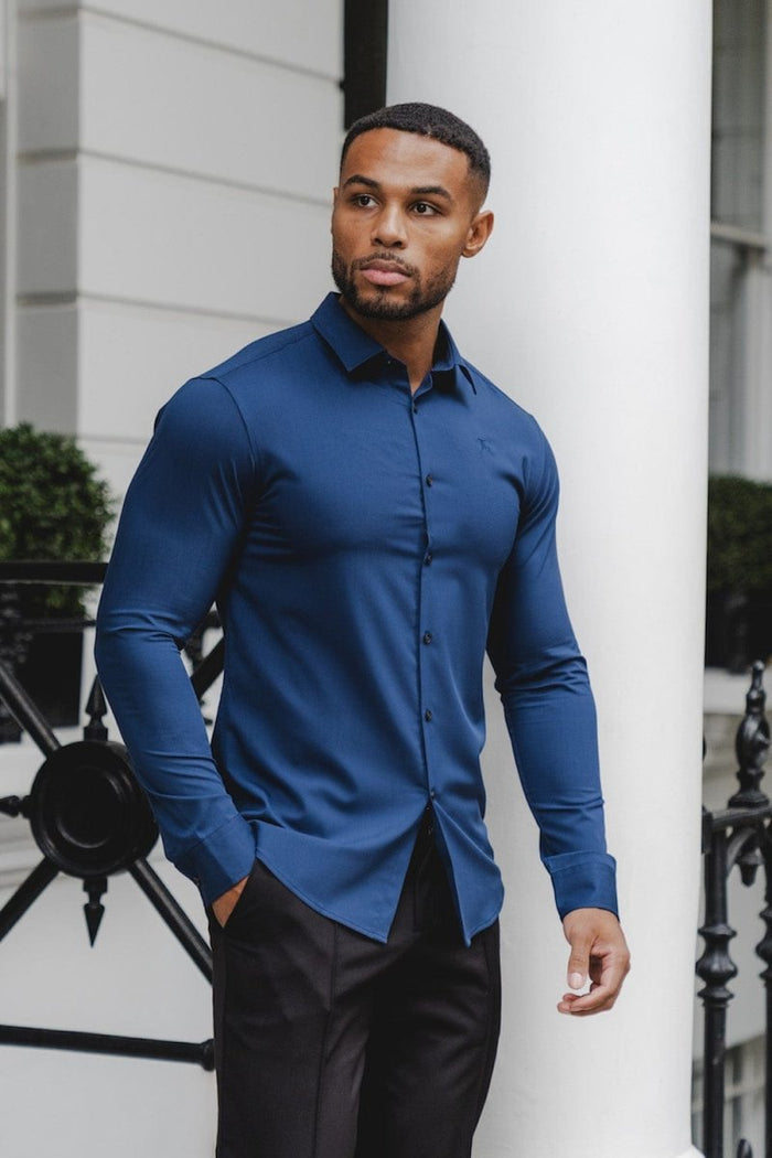 Bamboo Shirt in Midnight - TAILORED ATHLETE - USA