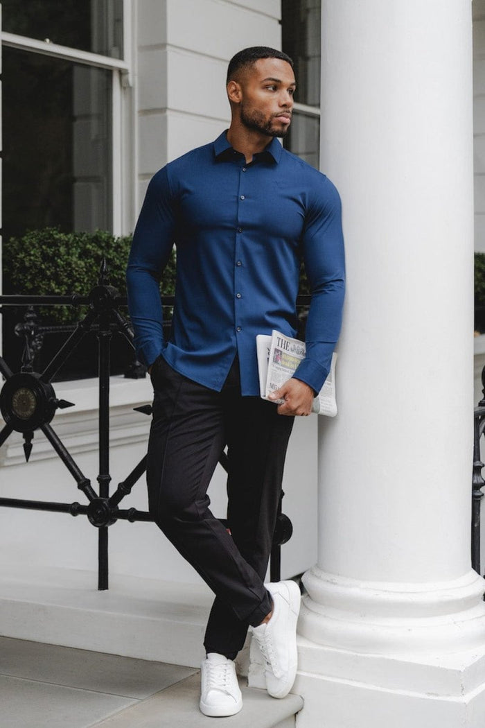 Bamboo Shirt in Midnight - TAILORED ATHLETE - USA