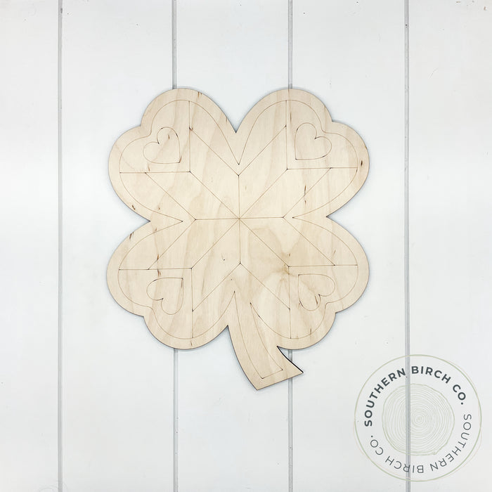 Barn Quilt Blank (Shamrock)
