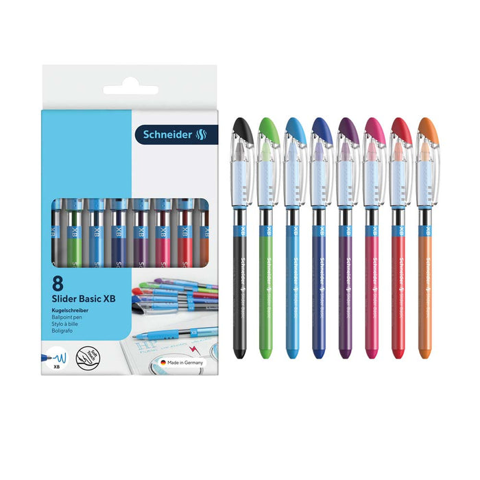 BASIC Ballpoint Pen XB, Wallet 8 pieces - Assorted