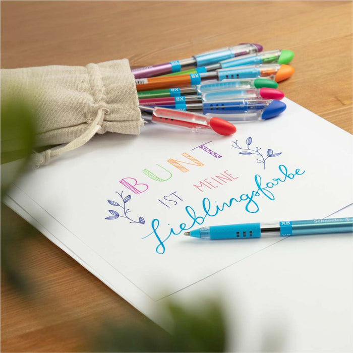 BASIC Ballpoint Pen XB, Wallet 8 pieces - Assorted