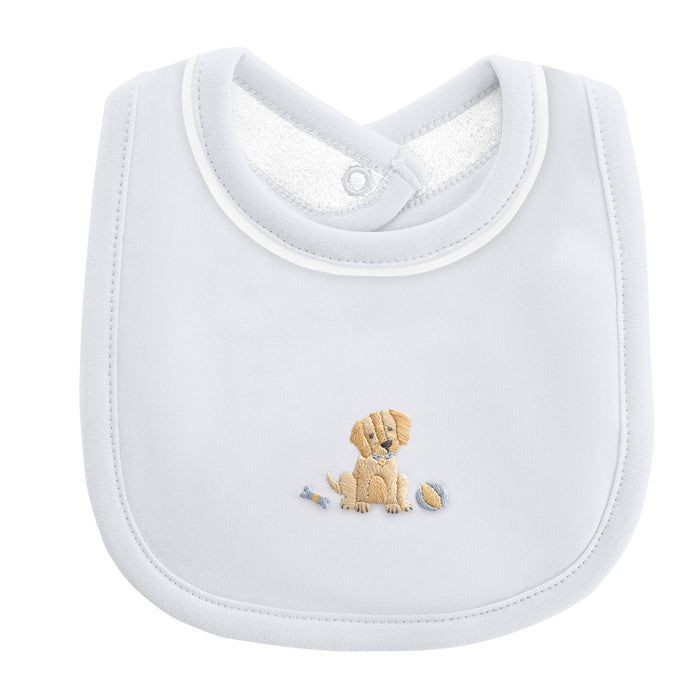 BCC Good Puppy Bib w/ Trim-Blue