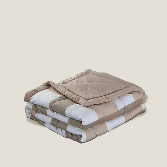 Beige Stripes Bedspread