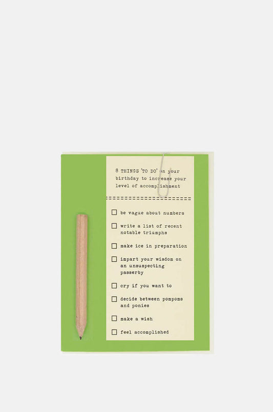 The Regional Assembly of Text Birthday To Do Card.