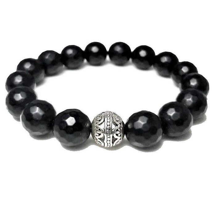 Theodore Black  Agate  Bracelet - Theodore Designs