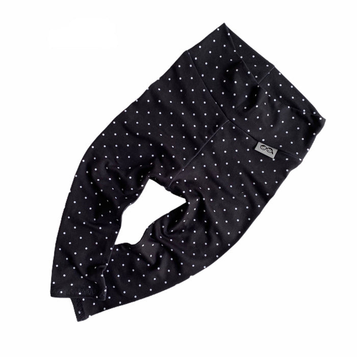 Black and White Polka Dot Leggings and/or Headbands
