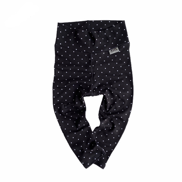 Black and White Polka Dot Leggings and/or Headbands