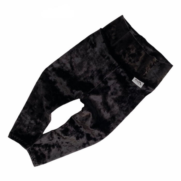 Black Velvet Leggings