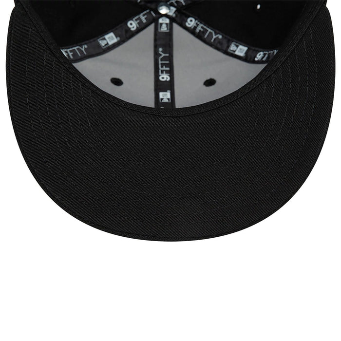 This is a Blank New Era Black Retro Crown 9FIFTY Snapback Cap 6
