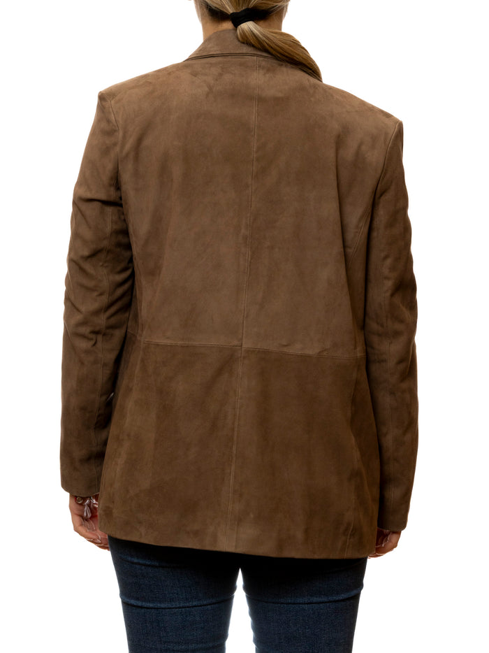 PK BY PASKAL blazer camoscio tortora 126 CAM-TORTORA