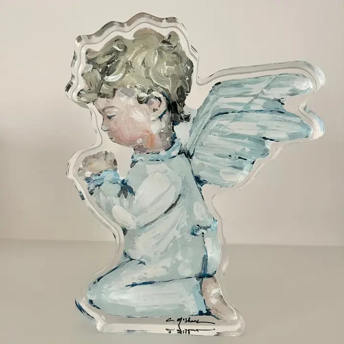 Blue Boy Angel Acrylic Cutout-Blonde