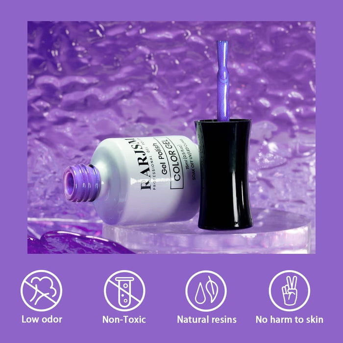 RARJSM gel polish safety features - low odor non-toxic natural resins no harm to skin TPO HEMA free certified