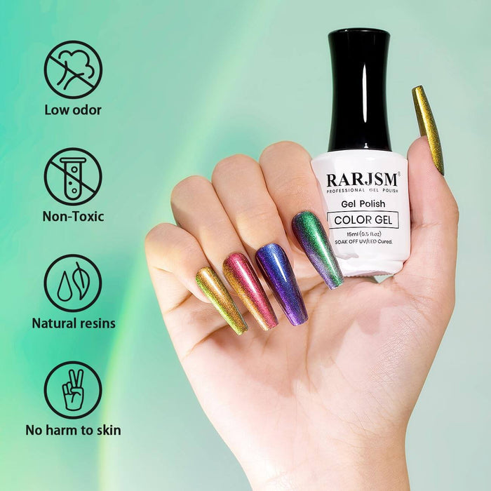 Blue to Green | RARJSM ®Holographic Chameleon Gel Nail Polish | 15ml #682