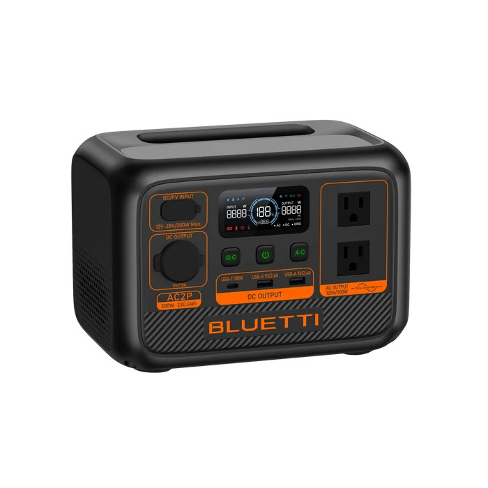 BLUETTI AC2P Portable Power Station | 300W 230.4Wh (AC2P)