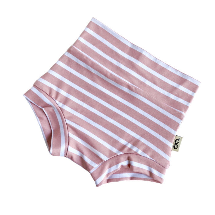 Blush Pink Striped Bummies and/or Headbands