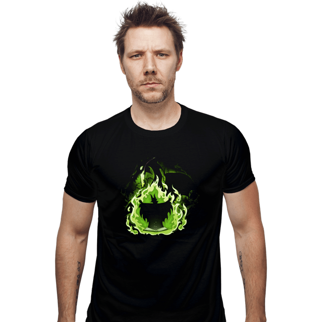 Daily_Deal_Shirts Fitted Shirts, Mens / Small / Black Book Dragon