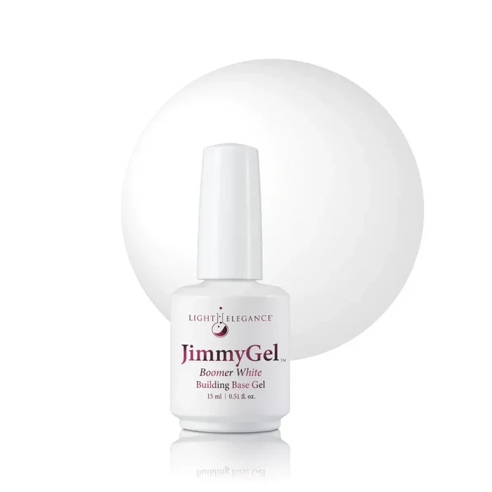 Boomer White JimmyGel Soak-off Building Base, 15 ml