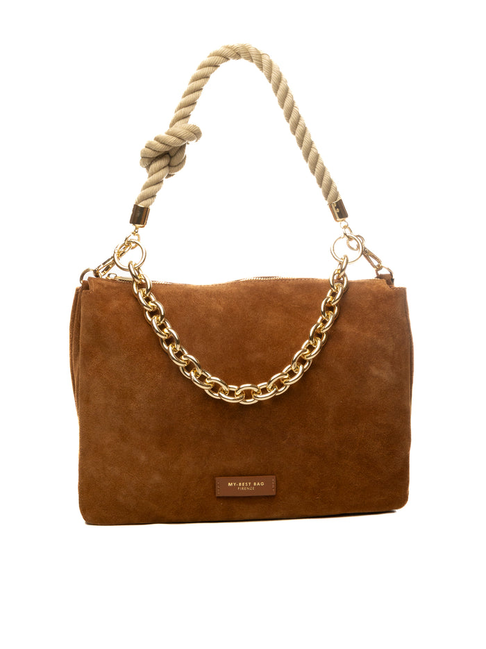 MY-BEST BAG borsa a spalla reflex marrone scuro 2028 REFLEX-CUOIO SCURO