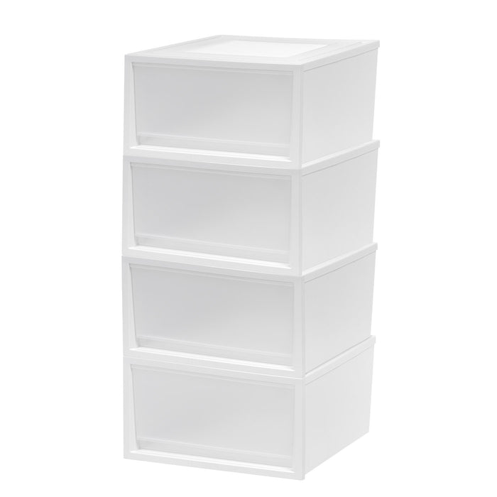 Box Chest Drawer, 4 Pack - IRIS USA, Inc. #color_white