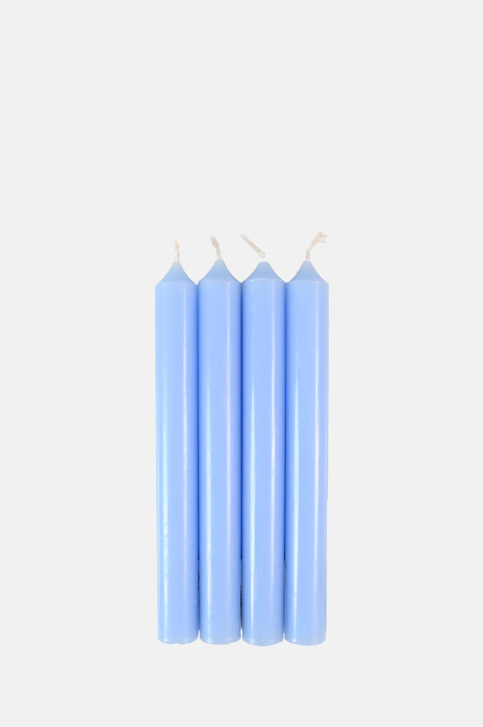Box of 12 Dinner Candles Bleu Clair