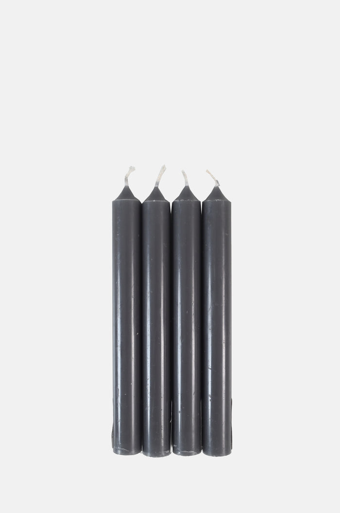 Box of 12 Dinner Candles Gris