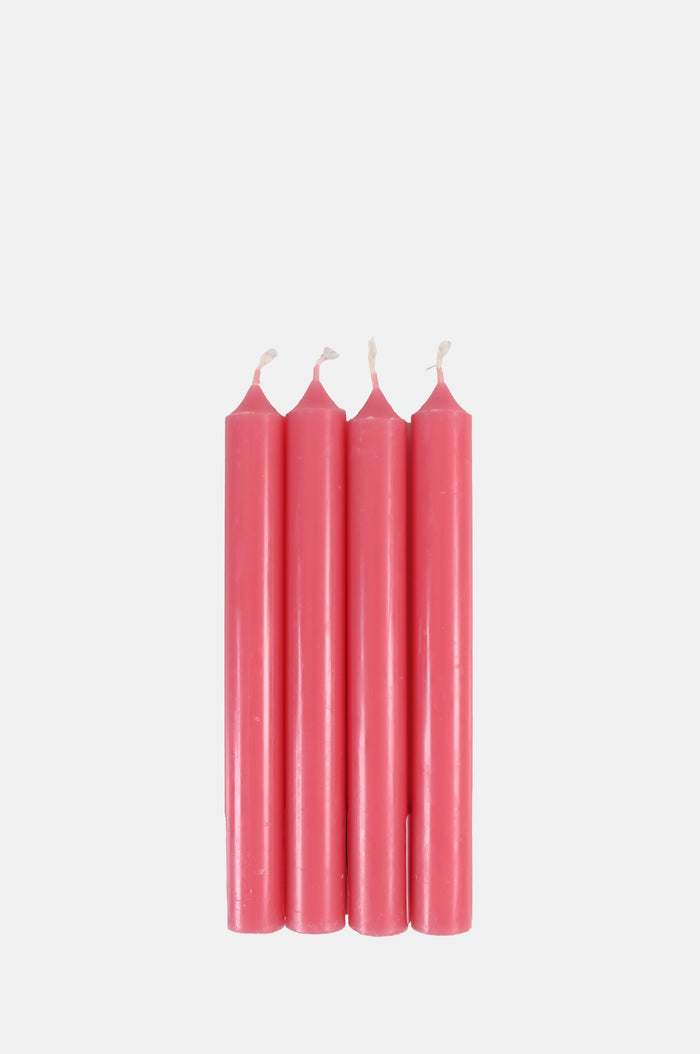 Box of 12 Dinner Candles Rose Clair