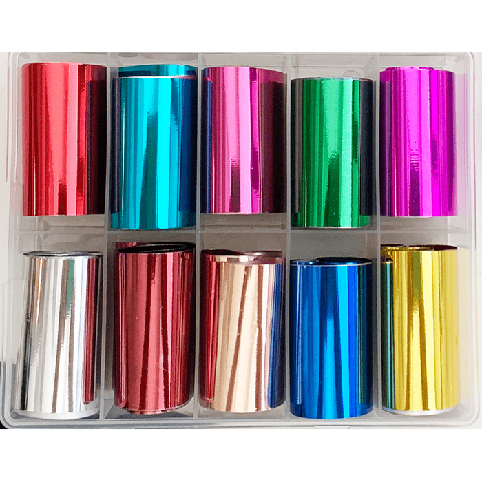 Bright Metallic - 10pc Transfer Foil Set
