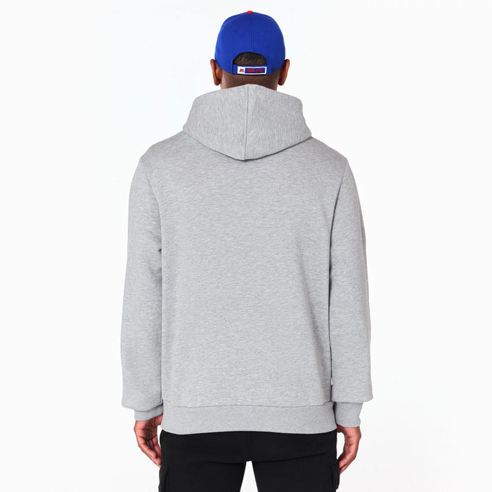 The Male model is wearing Buffalo Bills NFL Grey Pullover Hoodie 7