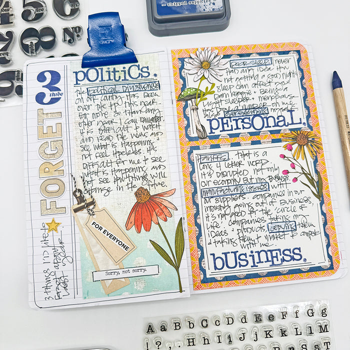 By the Numbers - Allison - 4x6 Stamp Set