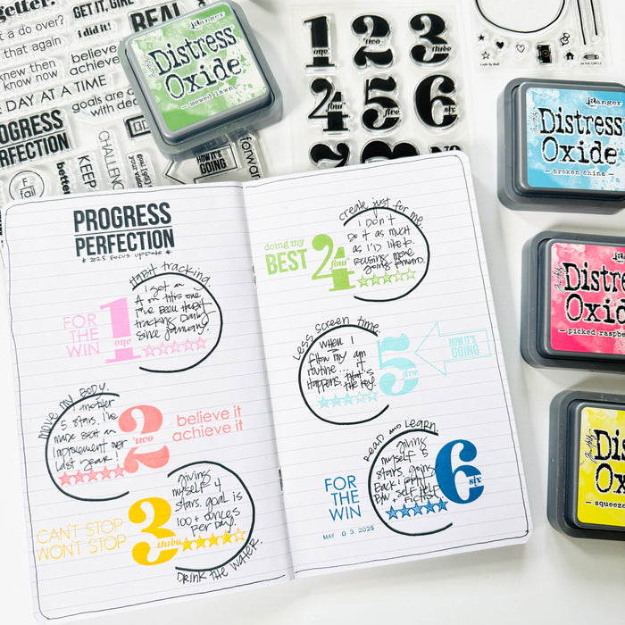 By the Numbers - Allison - 4x6 Stamp Set