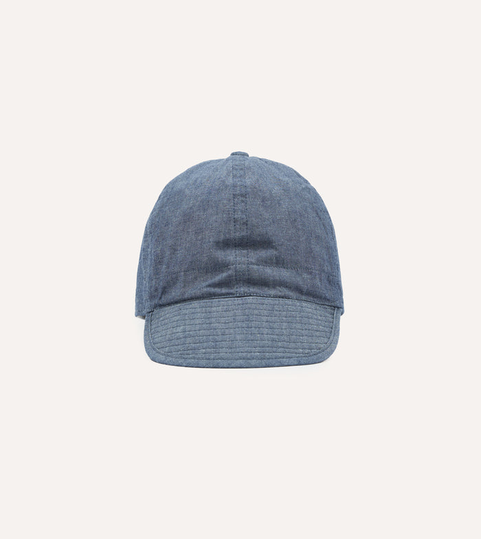 Câbleami Indigo 6oz Chambray Cotton Army Cap