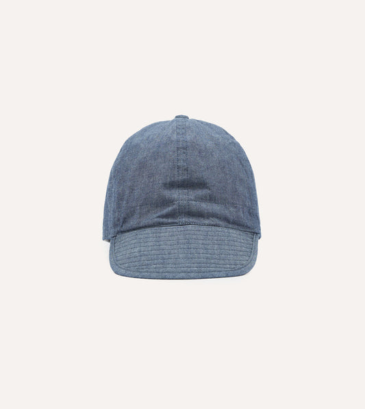 Câbleami Indigo 6oz Chambray Cotton Army Cap