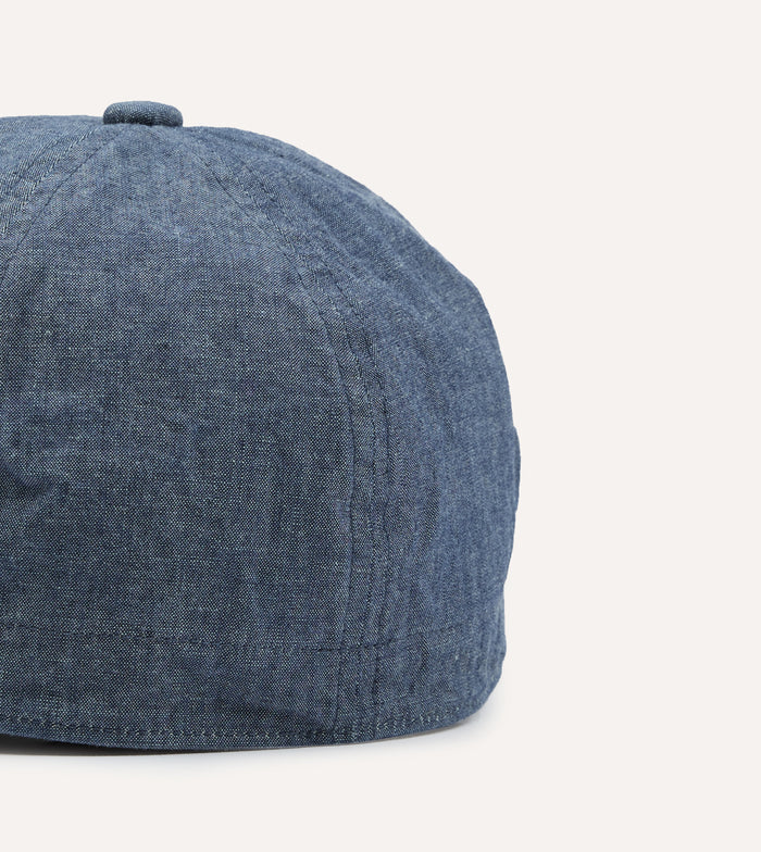 Câbleami Indigo 6oz Chambray Cotton Army Cap