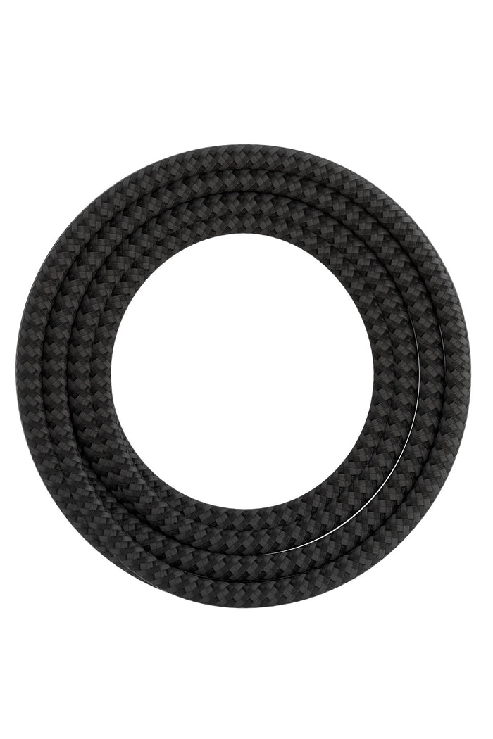 Calex Creations Fabric cable - Black/Grey - 3meter