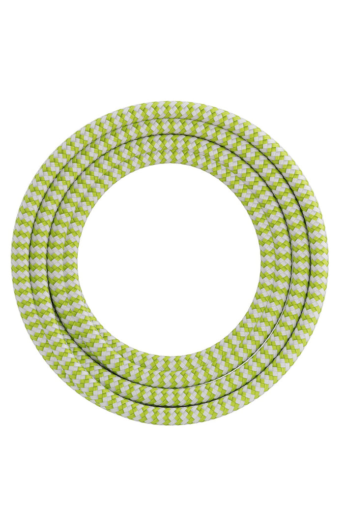 Calex Creations Fabric cable - Lime/White - 3meter