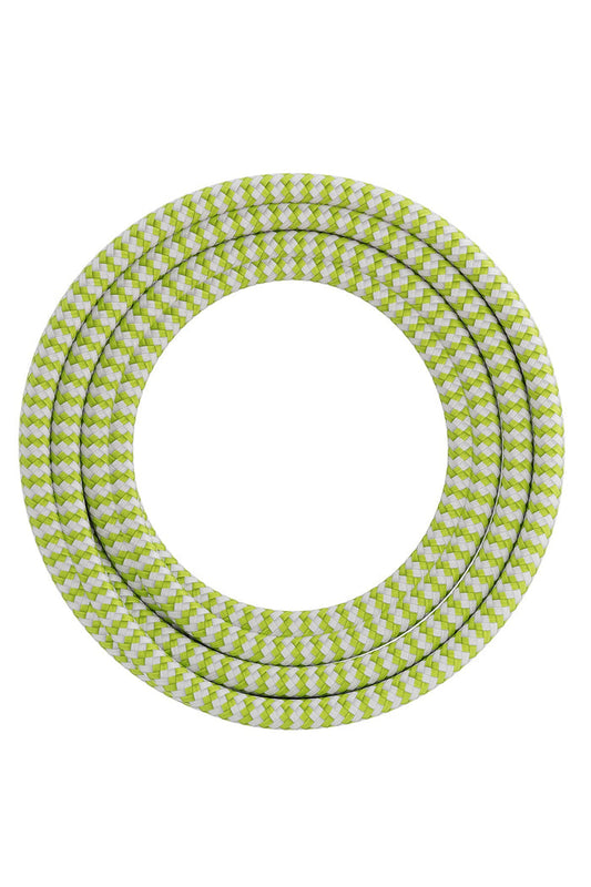 Calex Creations Fabric cable - Lime/White - 3meter